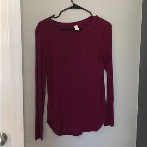 Purple long sleeve tee